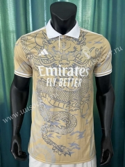 2023-24   Real Madrid Light Yellow Dragon  Thailand Soccer Jersey AAA-305
