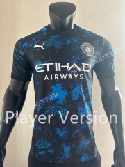 Player version 2023-24 Manchester City  Black& Blue Thailand Soccer Jersey AAA-SJ