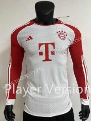 Player Version 2023-24  Bayern München Home Red&White Thailand LS Soccer jersey-4927