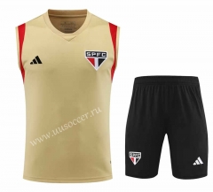 2023-24 São Paulo FC Khaki Vest Soccer uniform-418