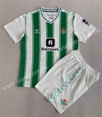 2023-24  Real Betis Home Green&White  Soccer Uniform-AY