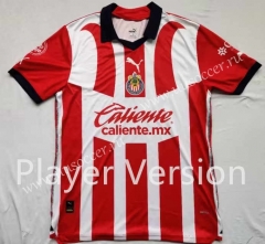 Player version 23-24 Deportivo Guadalajara Home  Red&White  Thailand Soccer Jersey AAA-912