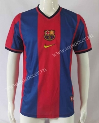 98-99 Retro Version Barcelona Home Red&Blue  Thailand Soccer Jersey AAA-503