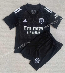 2023-24 Arsenal goalkeeper Black Soccer Uniform-AY