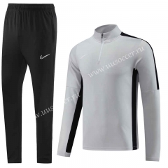 2023-24 Nike Gray  Training  Tracksuit Uniform-LH