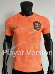 Player Version 2023-24  Netherlands Home Orange  Thailand Soccer Jersey AAA-1959