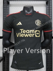 Player version 2023-24 Manchester United Black  Thailand Soccer jersey AAA-888