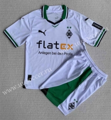 2023-24 Borussia Mönchengladbach Home White Soccer Uniform-AY