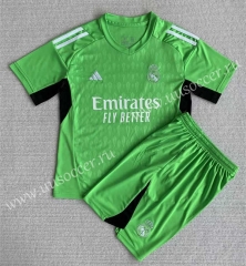 2023-24 Real Madrid Goalkeeper Green  Soccer Uniform-AY