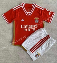 2023-24 Benfica Home Red Soccer Uniform-AY