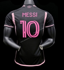 （#10  messi ）Player Version 2023-24 Inter Miami CF Away Black Thailand Soccer Jersey AAA