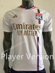 Player Version 2023-24 Olympique Lyonnais Home White Thailand Soccer Jersey AAA-518