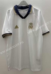 19-20 Retro Version   Real Madrid Home White Thailand Soccer Jersey AAA-422