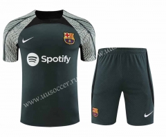 2023-24 Barcelona Green  Thailand  Soccer uniform-418