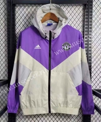2023-24 Manchester United Purple Wind Coat With Hat -GDP