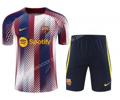 2023-24 Barcelona Red&White&Blue Thailand  Soccer uniform-418