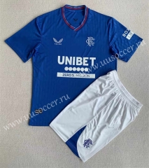 2023-24 Rangers Home Blue Thailand  Soccer Unifrom-AY