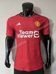 Player version 2023-24 Manchester United  Home Red Thailand Soccer jersey AAA