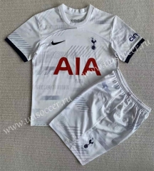 2023-24 Correct Version Tottenham Hotspur Home White Soccer Uniform-AY