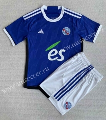 2023-24 RC Strasbourg Alsace Home Blue  Thailand Soccer Uniform-AY