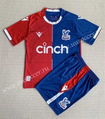 2023-24 Crystal Palace Home Red&Blue Soccer Uniform-AY