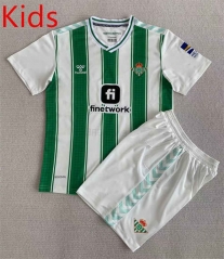 2023-24  Real Betis  Home Green&White kids  Soccer Uniform-AY