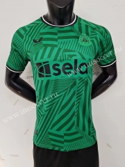 Player Version 2023-24  Newcastle United Away Green Thailand Soccer Jersey AAA