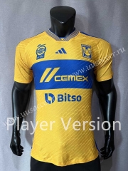 Player Version 2023-24  Tigre UANL Home Yellow Thailand Soccer Jersey AAA-4691