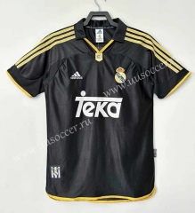 98-00 Retro Version   Real Madrid  Away Black  Thailand Soccer Jersey AAA-811