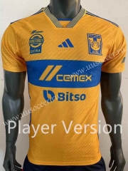 Player Version 2023-24  Tigre UANL Home Yellow Thailand Soccer Jersey AAA-518