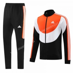 2023-24 Adida s Orange&Black  Jacket Uniform-LH