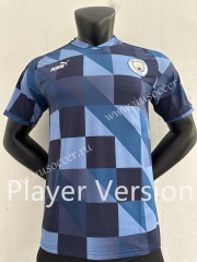 Player version 2023-24 Manchester City Blue Thailand Soccer Training Jersey-2016