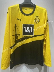 2023-24 Borussia Dortmund Home Yellow  LS Thailand Soccer Jersey AAA-422