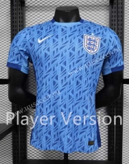 Player version 2023-24  England  Away Blue Thailand Soccer Jersey AAA-888