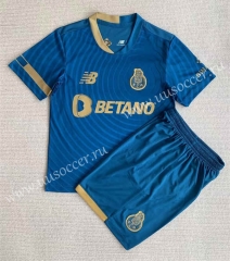 2023-24 Porto 2nd Away Blue Soccer Uniform-AY