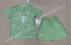 2023-24 beer version  Bayern München Light Green Soccer Uniform-718
