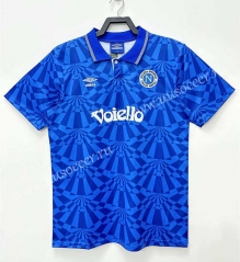 1991-93 Retro Version Napoli Home Blue Thailand Soccer Jersey AAA-811
