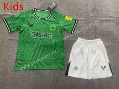 2023-24 Newcastle United Away Green kids Soccer Uniform-1506