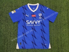 2023-24 Al Hilal Home Blue Yellow Thailand Soccer Jersey