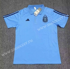 2023-24 Argentina Light Blue Thailand Polo Shirts -817