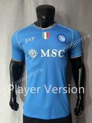 Player Version 2023-24 Napoli Home  Blue Thailand  Soccer Jersey-4691