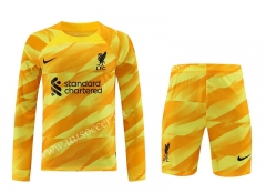 2023-24 Liverpool Goalkeeper Yellow   LS Thailand Soccer Uniform-418