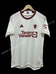 （s-4xl）2023-24 Manchester United 2nd Away White  Thailand Soccer jersey AAA-9755
