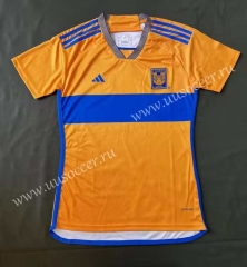 2023-24 Tigres UANL Home Yellow Female Thailand Soccer Jersey AAA-912