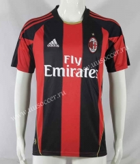 Retro Version10-11 AC Milan Home Red&Black  Thailand Soccer Jersey AAA-503