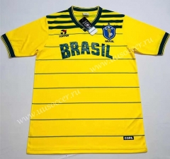 1984 Brazil Home Yellow Thailand Soccer Jersey AAA-2390