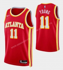 2023 Regular Version  NBA  Atlanta Hawks Red   #11 Jersey-SN
