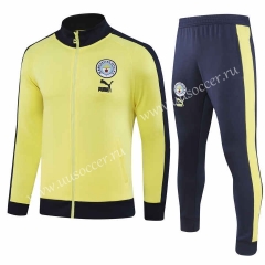 2023-24 Manchester City Yellow Thailand Soccer Jacket Uniform-GDP
