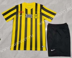 2023-24 Al Ittihad Home Yellow Soccer Uniform-AY
