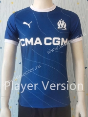 Player version 23-24 Olympique de Marseille Away Blue Thailand Soccer Jersey AAA-807